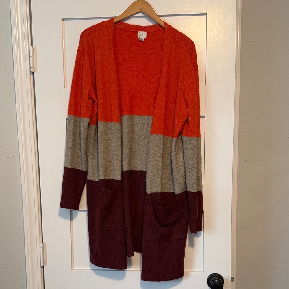 a new day Multicolor Open Front Cardigan